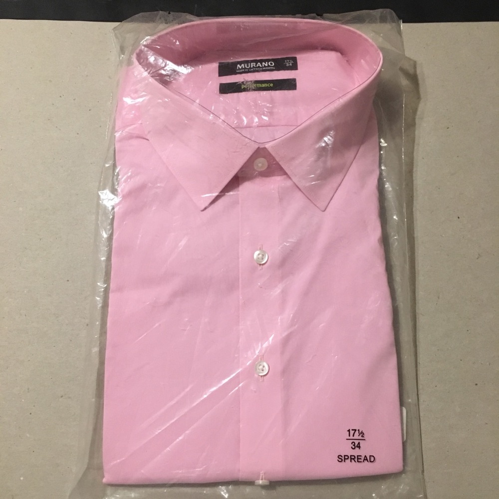 Murano Pink Button m-Down Dress Shirt